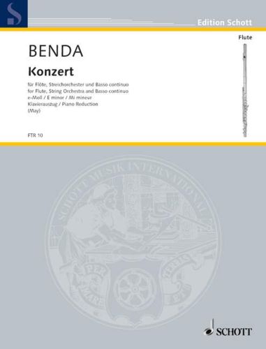 Benda- Concerto in E minor for Flute and Piano (Schott)