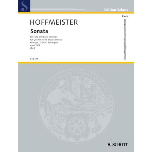 Hoffmeister- Sonata in G Major Opus 21/3 for Flute and Basso Continuo