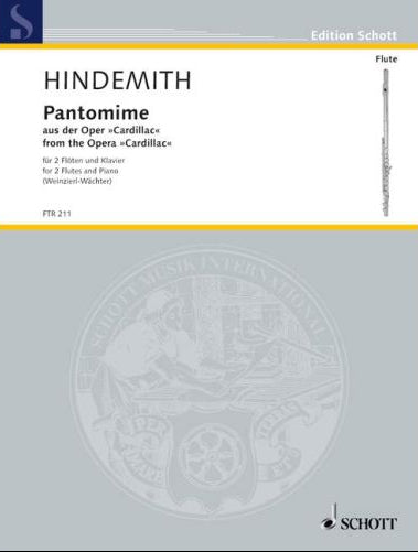 Hindemith- Pantomime from the Opera 'Cardillac' for Two Flutes and Piano