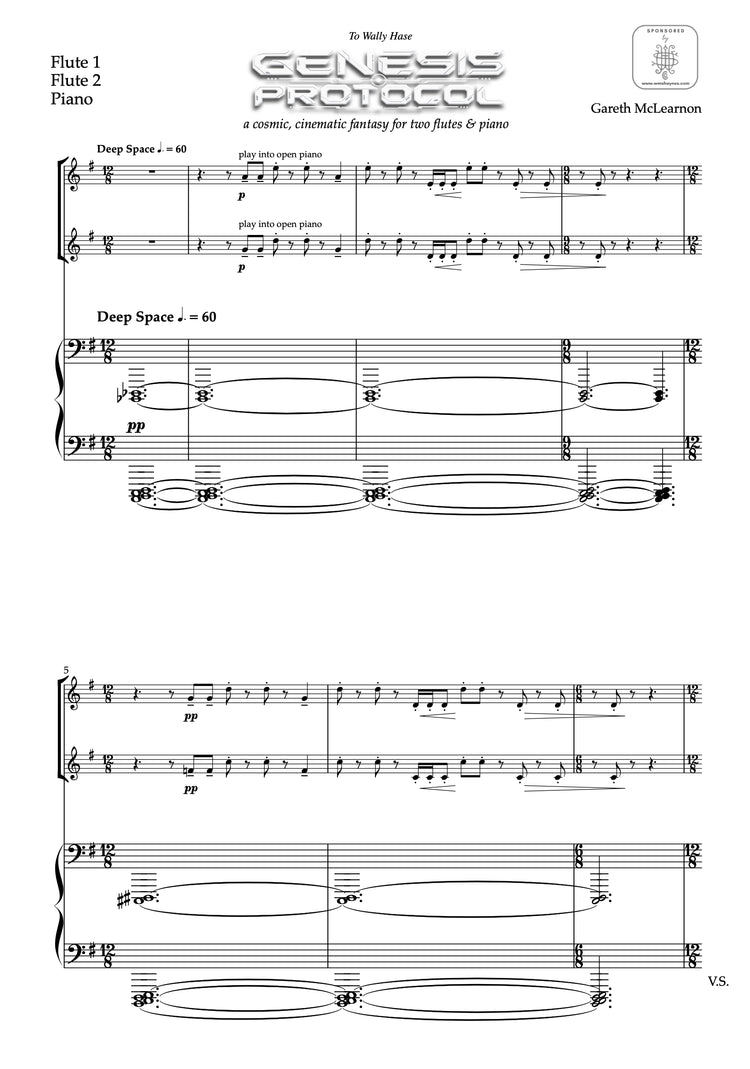 McLearnon- Genesis Protocol for Two Flutes and Piano