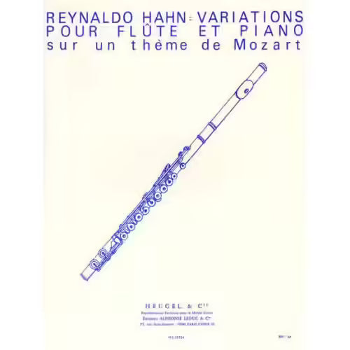 Hahn- Variations on a Theme of Mozart for Flute and Piano