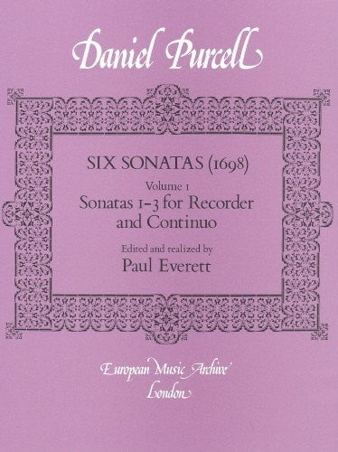 Daniel Purcell- Six Sonatas for Flute and Basso Continuo Volume 1