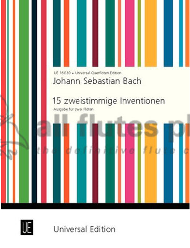 JS Bach- 15 Two Part Inventions for Two Flutes