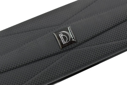 Burkart Black hard case close up of Burkart logo