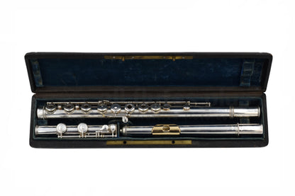 Louis Lot Earliest Complete Handmade Flute with Gold Lip and Riser - C.9039 