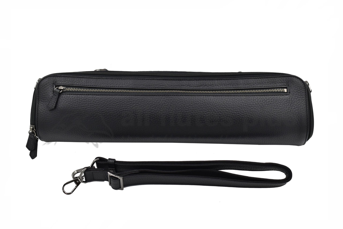 A Miyazawa leather case cover and strap for a Miyazawa CS-B Flute
