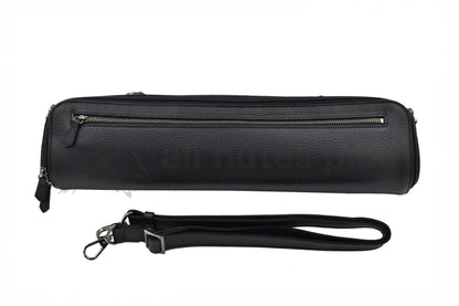 A Miyazawa leather case cover and strap for a Miyazawa CS-B Flute