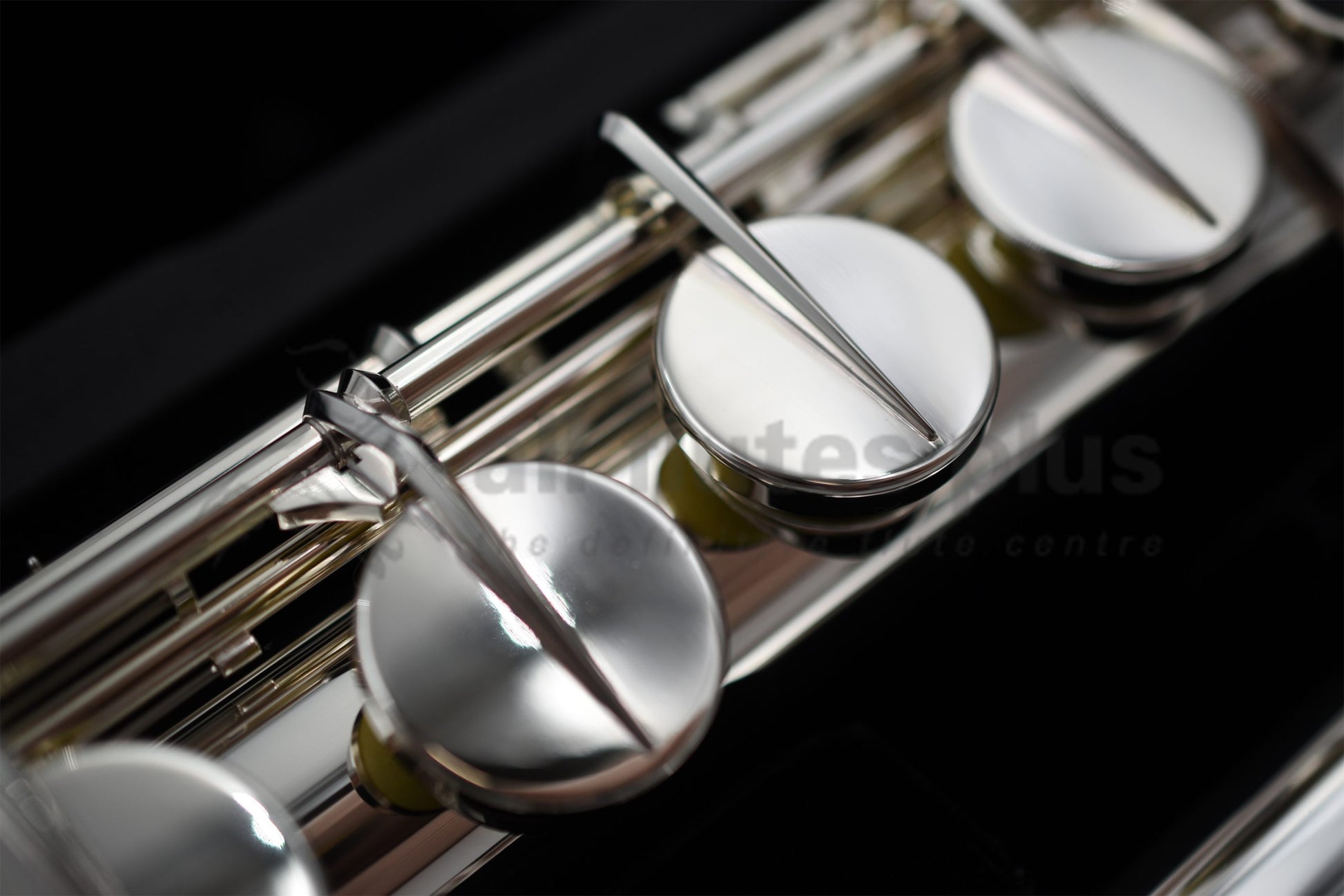 Close up of Miyazawa ST Alto Flute keywork