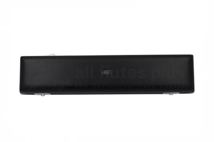 Miyazawa ST Alto Flute faux leather bound hard case showing Miyazawa logo on the top