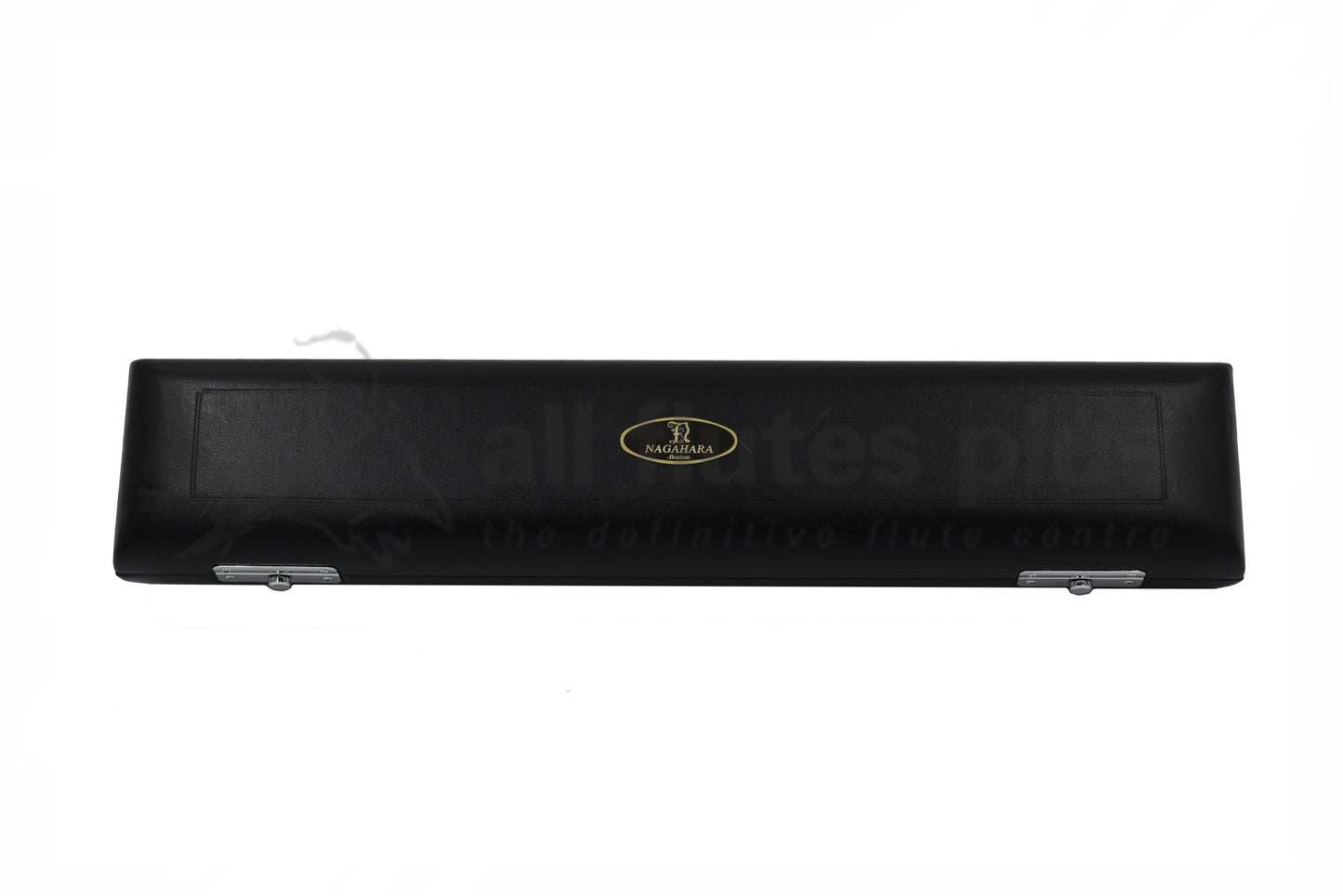 Nagahara flute leather bound hard case with Nagahara Logo on the top.