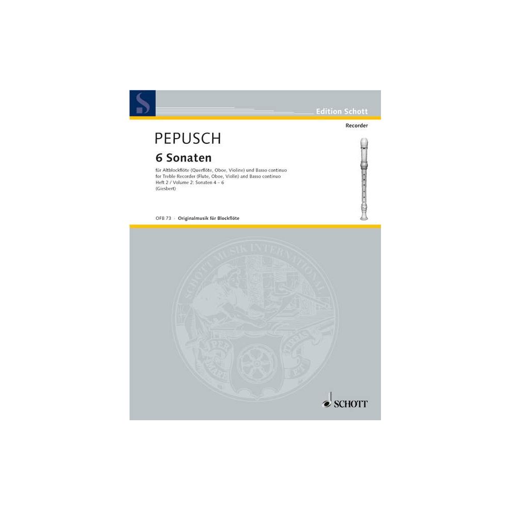 Pepusch- Six Sonatas for Flute and Basso Continuo (Schott)