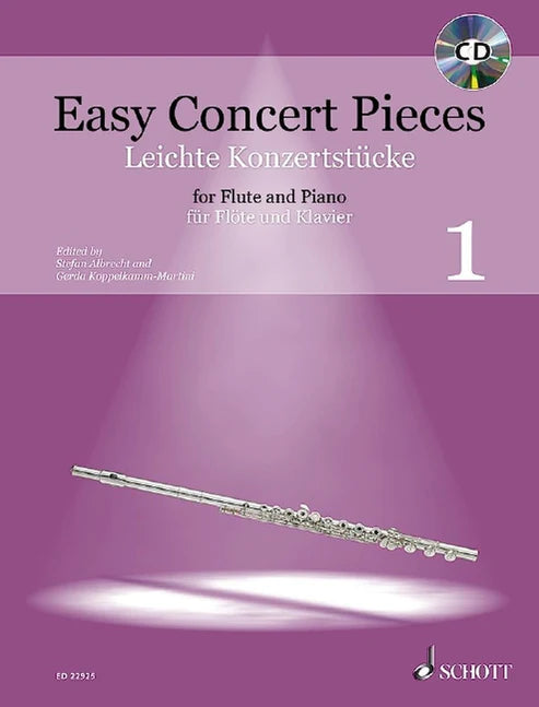Easy Concert Pieces for Flute and Piano with Playalong CD