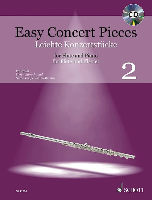 Easy Concert Pieces for Flute and Piano with Playalong CD