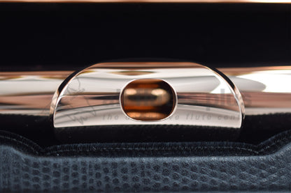 Sankyo 10K-2 gold flute close up of headjoint and lip plate