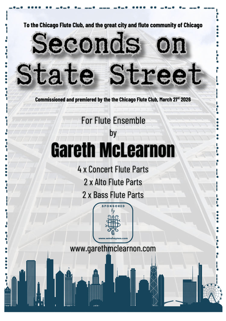 McLearnon- Seconds on State Street for Flute Ensemble