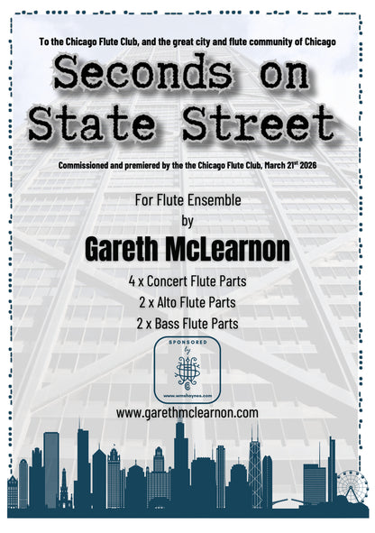 McLearnon- Seconds on State Street for Flute Ensemble