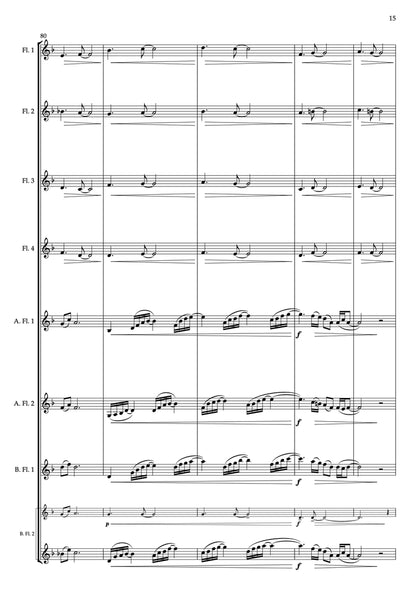McLearnon- Seconds on State Street for Flute Ensemble