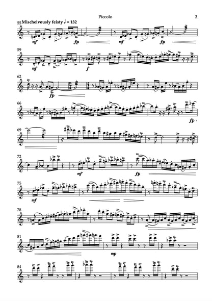 McLearnon- Delightfully Naughty for Piccolo and Piano