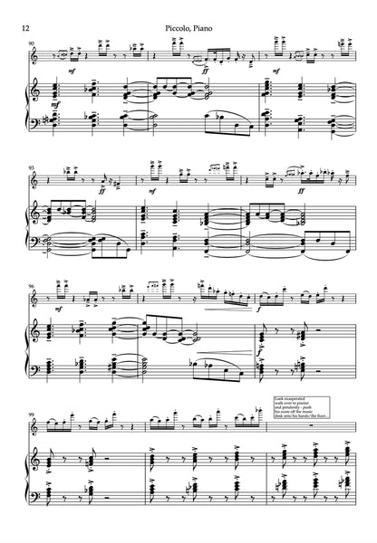 McLearnon- Delightfully Naughty for Piccolo and Piano