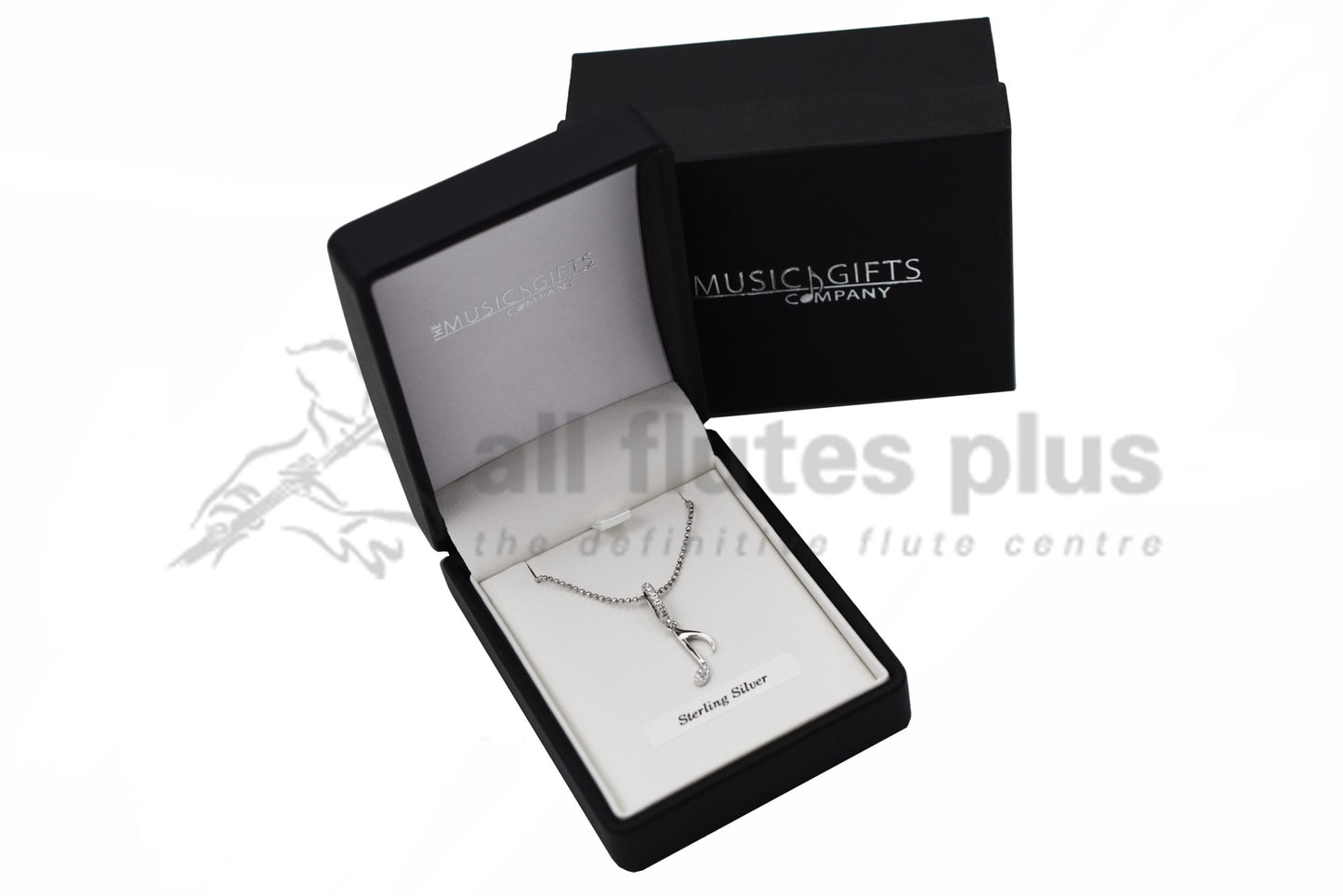 Sterling Silver Quaver & Stones Pendant