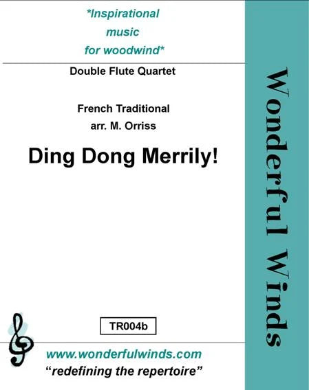 Ding Dong Merrily for Double Flute Quartet