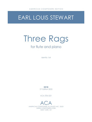 EL Stewart- Three Rags for Flute