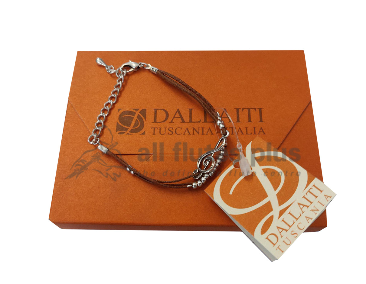 Treble Clef Leather Bracelet