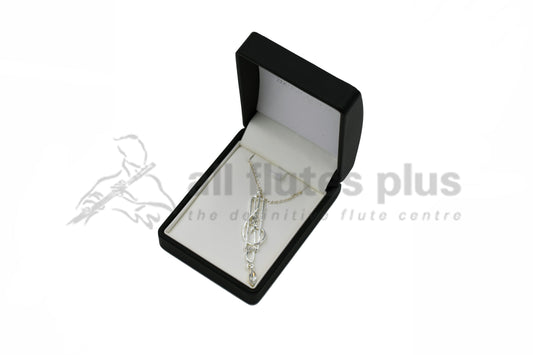 Treble Clef Silver Plated Pendant