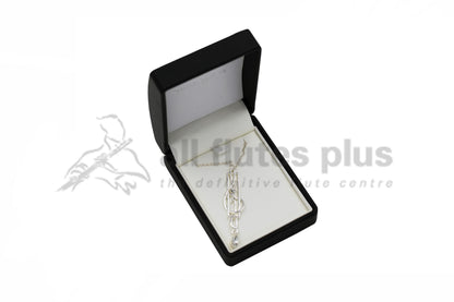 Treble Clef Silver Plated Pendant