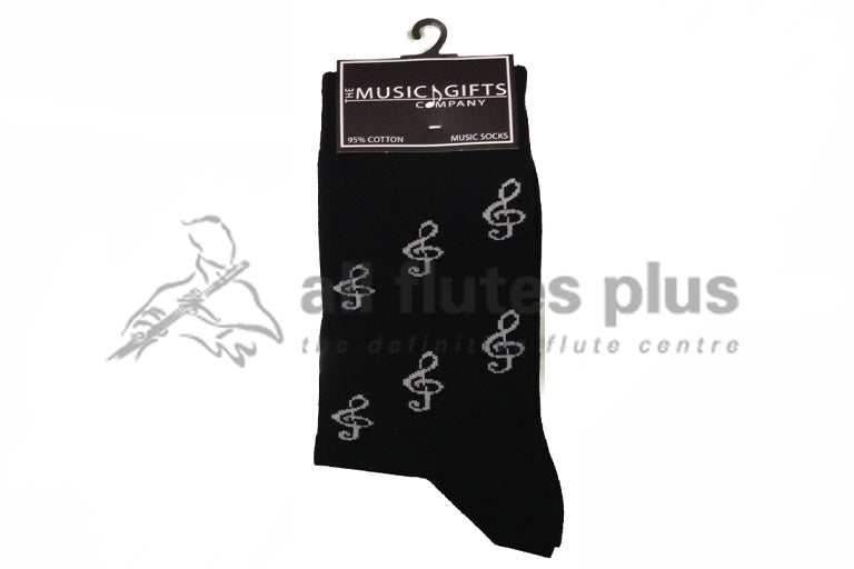 Treble Clef Socks
