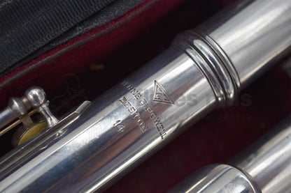 V.Q. Powell Handmade Silver 1 Piece Body Flute #14 - C.9036 