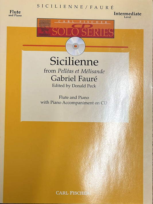 Faure- Sicilienne from Pelleas Et Melisande for Flute and Piano with CD (Carl Fischer)
