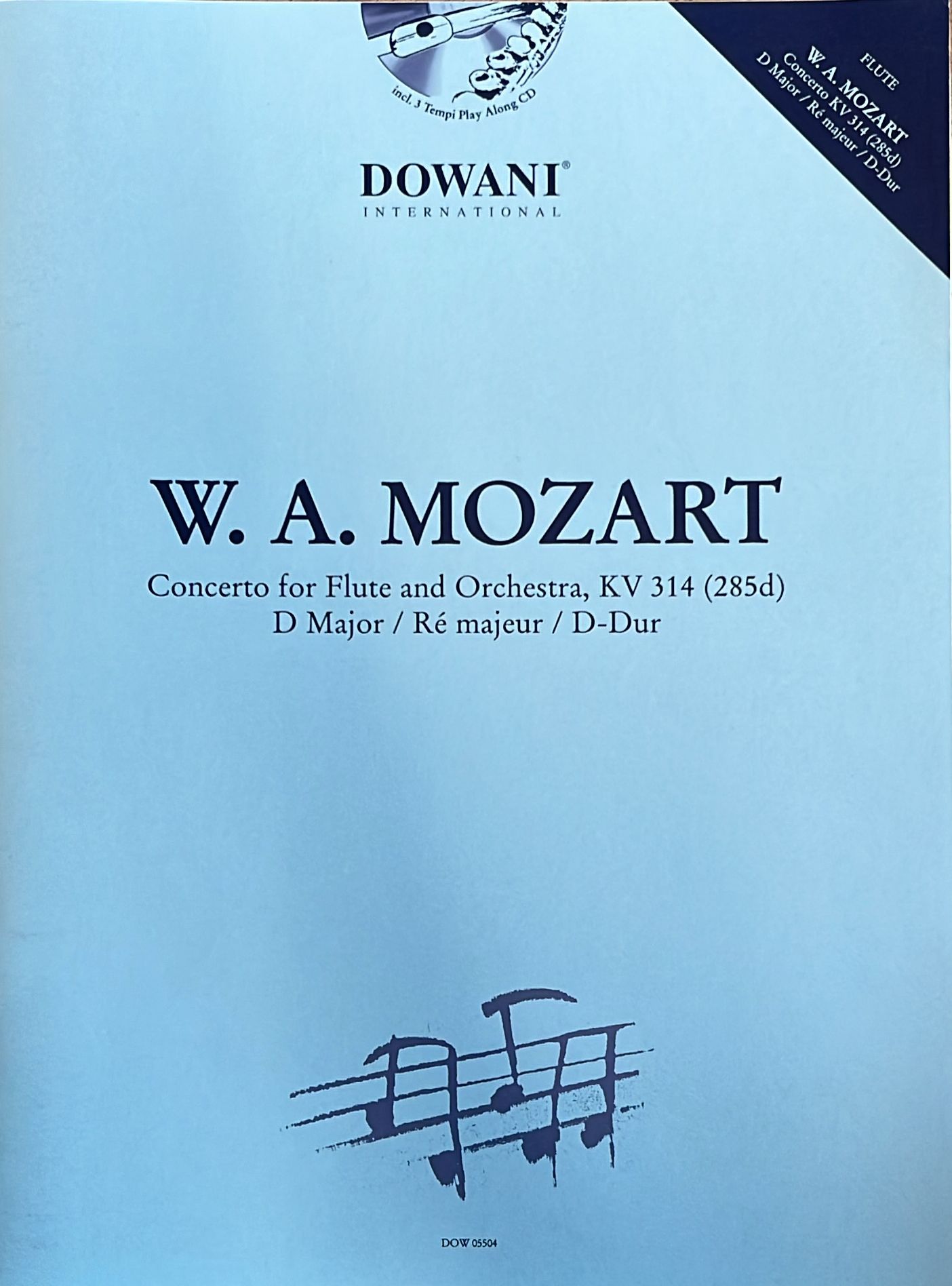Mozart- Concerto No 2 in D Major K314 for Flute and Piano (Dowani)