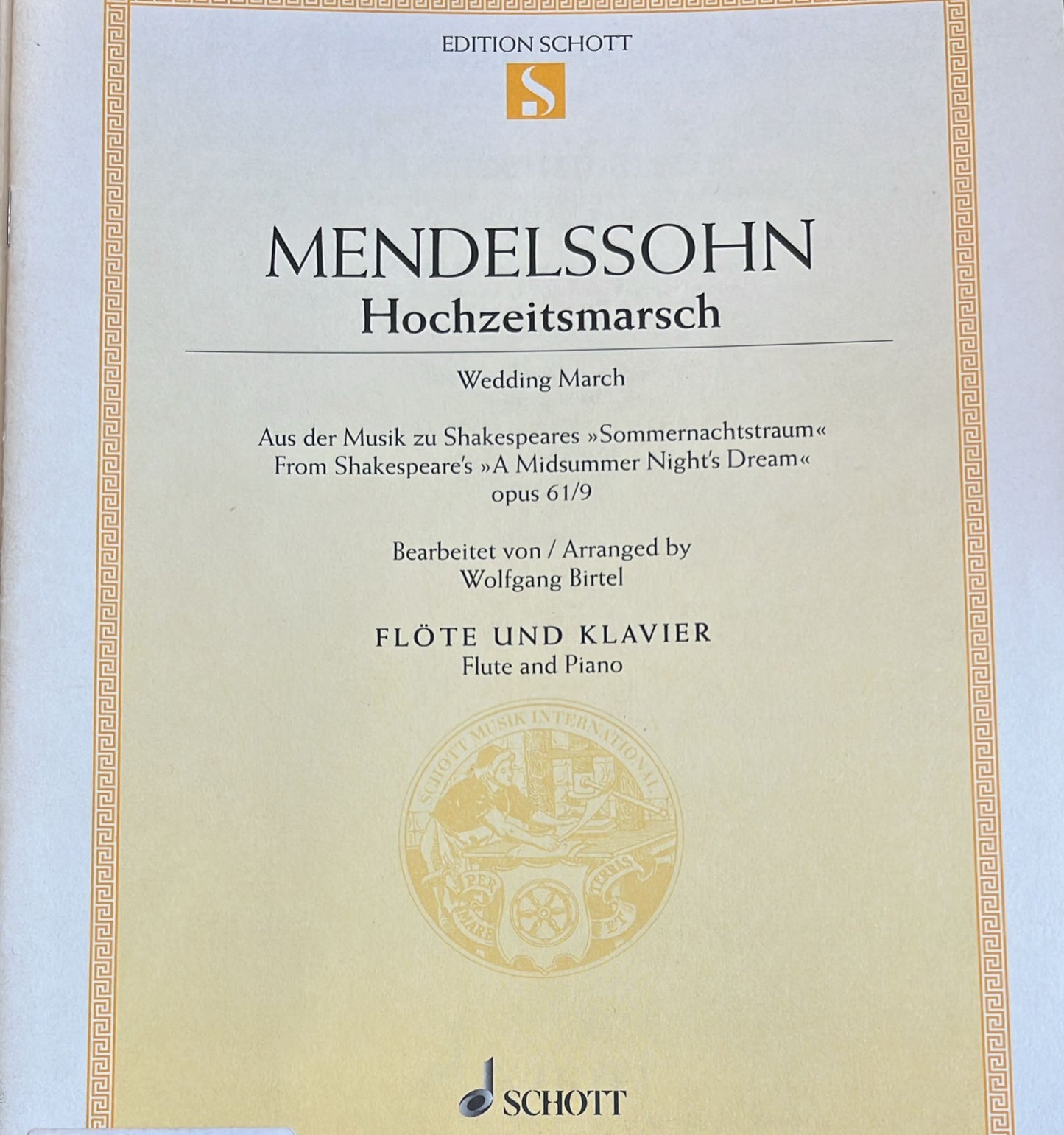 Mendelssohn- Wedding March for Flute and Piano