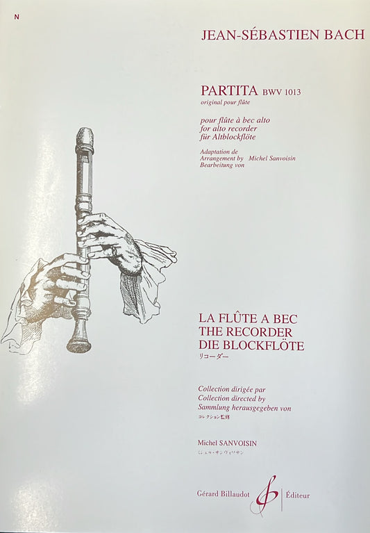 JS Bach- Partita in A Minor for Solo Alto Recorder BWV 1013 (Billaudot)