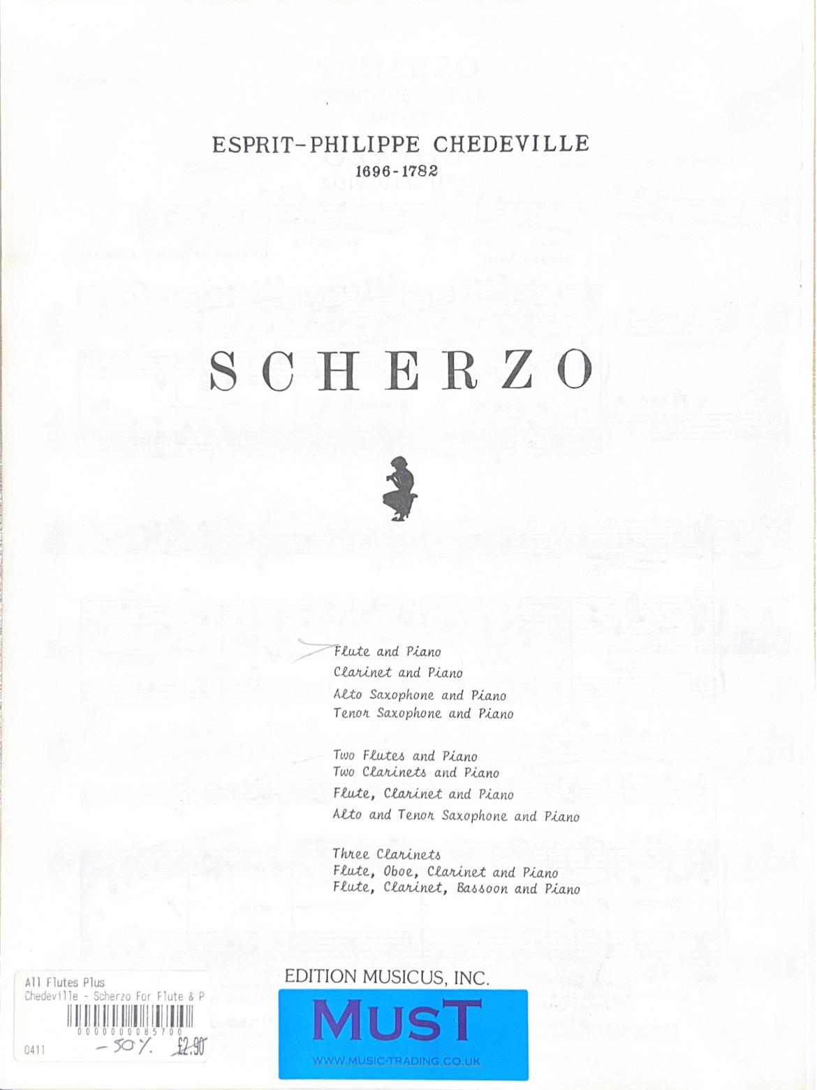 Chedeville- Scherzo for Flute and Piano