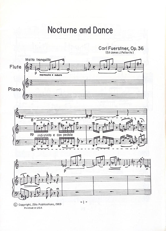 Fuerstner- Nocturne and Dance Op. 36 for Flute and Piano