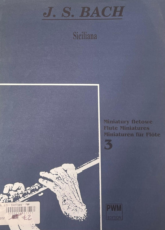 JS Bach- Siciliana for Flute and Piano (PWM)