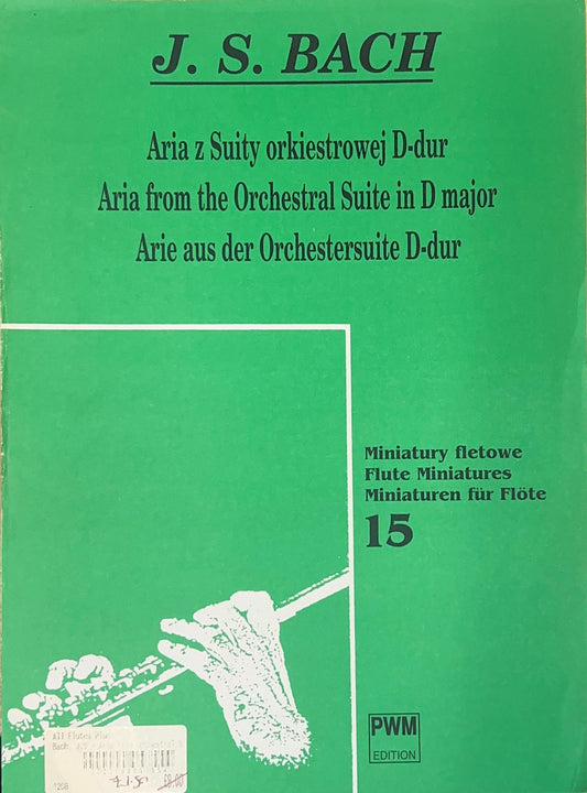 JS Bach- Air from the Orchestral Suite in D Major for Flute and Piano (PWM)