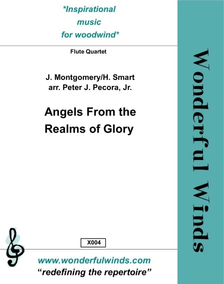 Angels from the Realms of Glory for Mixed Flute Quartet