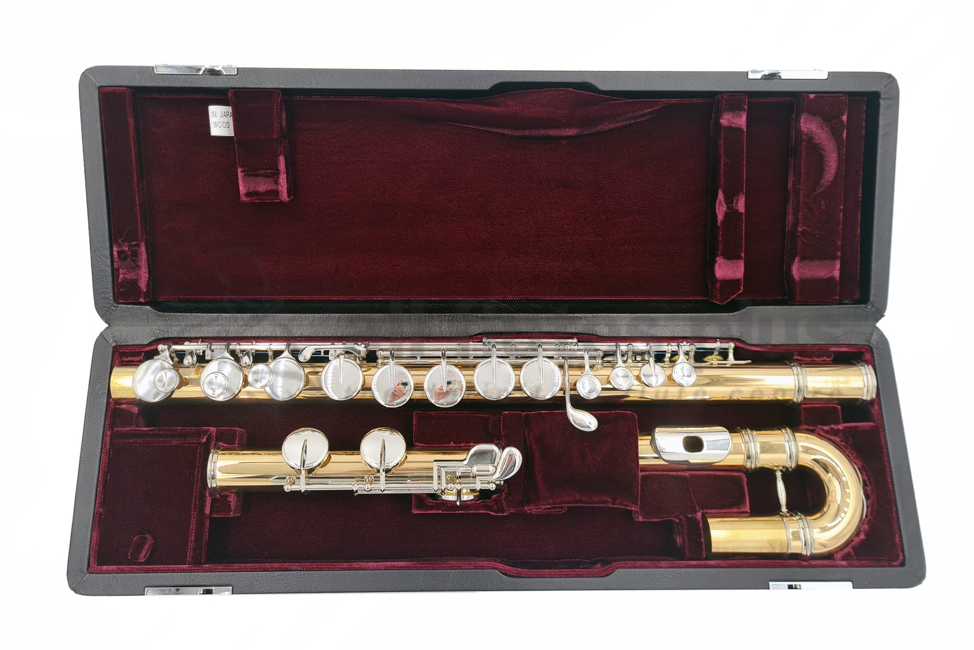 Yamaha A421 Alto flute in black case with red lining