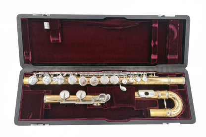 Yamaha A421 Alto flute in black case with red lining