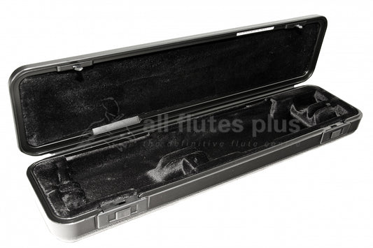Yamaha YFL200 Series flute case open and empty to fit a C foot Yamaha flute 