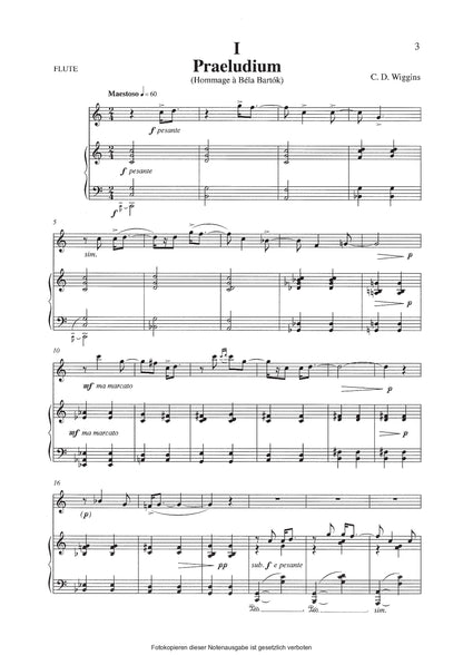 Wiggins- Pieces of Eight Op.157 for Flute and Piano