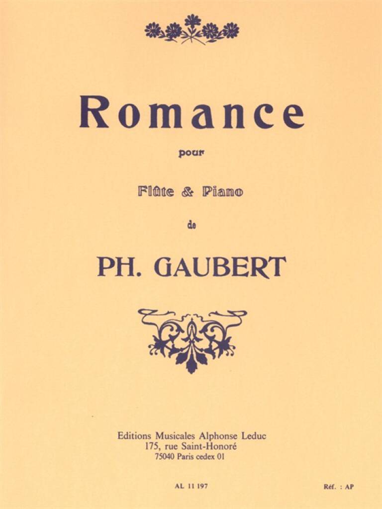 Gaubert- Romance for Flute and Piano (Leduc)