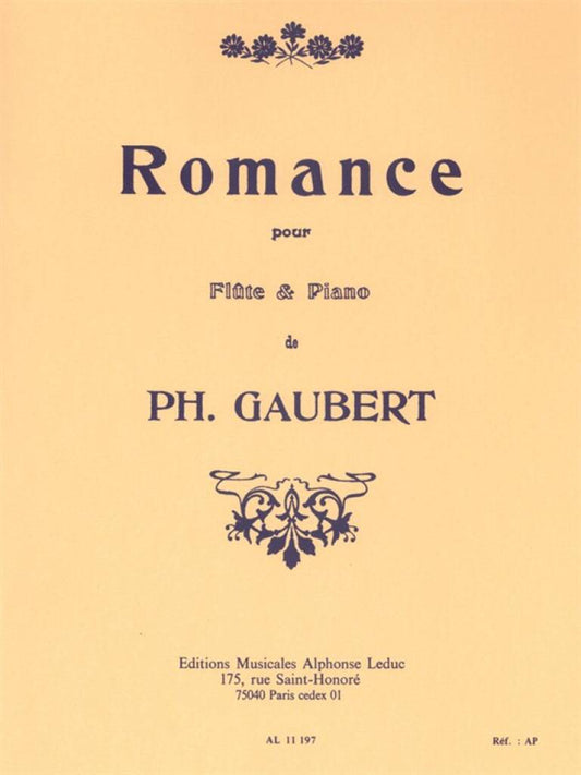 Gaubert- Romance for Flute and Piano (Leduc)