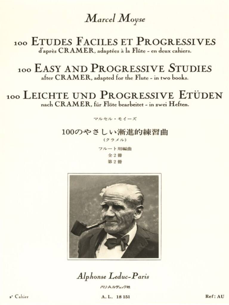 Cramer- 100 Easy and Progressive Studies for Flute (ed. Moyse)