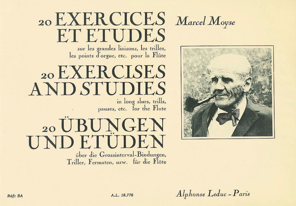 Moyse- 20 Exercises et Etudes sur les Grandes Liaisons for Flute