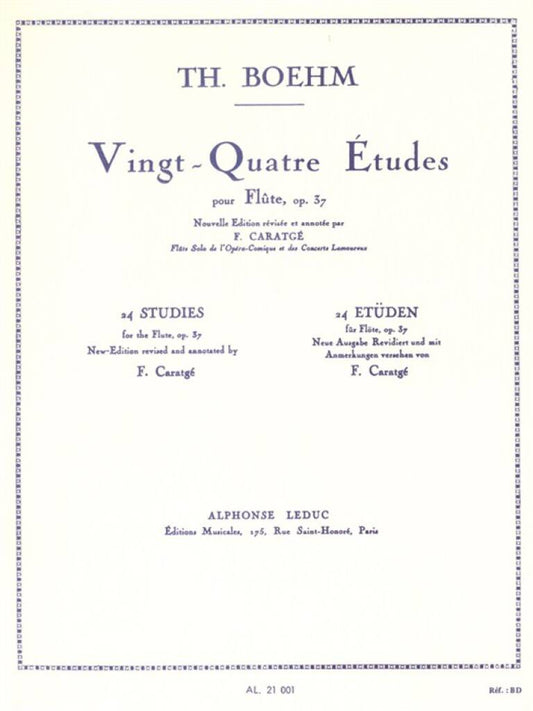 Boehm- 24 Etudes Op. 37 (Leduc)