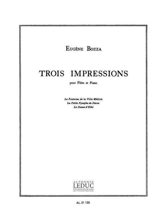 Bozza Trois Impressions-Flute and Piano